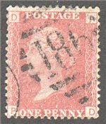 Great Britain Scott 33 Used Plate 174 - PD